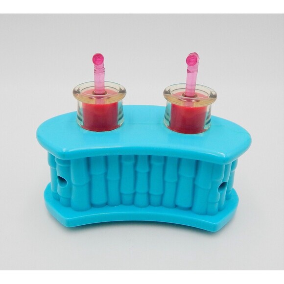 My Little Pony Butterfly Island Drink Stand Part Blue Tiki Bar Replacement - Picture 3 of 6